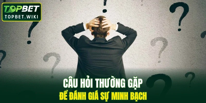 Câu hỏi thường gặp để đánh giá sự minh bạch
